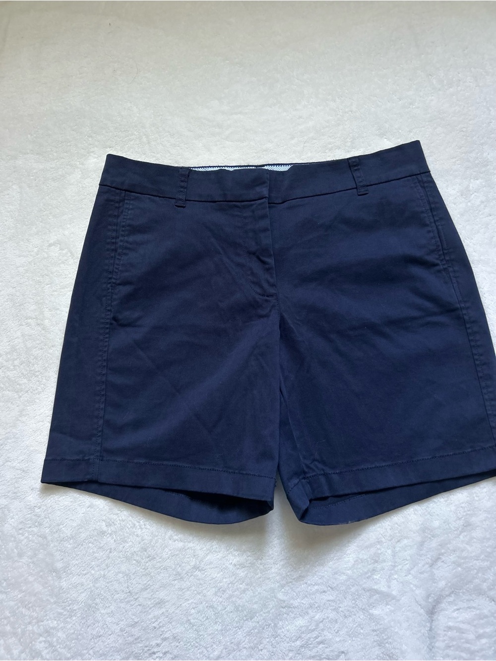 J. Crew Women’s Navy Blue Cotton Bermuda Shorts Size 10 New